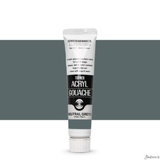 Turner Acryl Gouache Paint Acrylic 20ml Neutral Grey 5.4 Matte Artwork