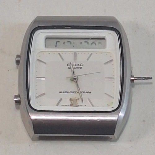 Seiko H357-5109 Alarm Chronograph Vintage Hybrid Analog Digital, Parts/Repair