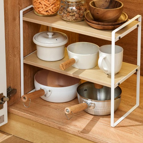 Desktop Bookshelf Organizer Rack Storage Shelf Metal Single/Double Layer Rack x1 - Picture 13 of 27