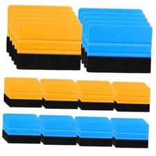 50 Pack Plastic Vinyl Squeegee, 4 Inch Felt Edge Squeegee for Tint Film Decal,