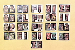 TOPPS '73-'74 Monster Initial Stickers (Lot of 21) White Back Non Sporting Cards