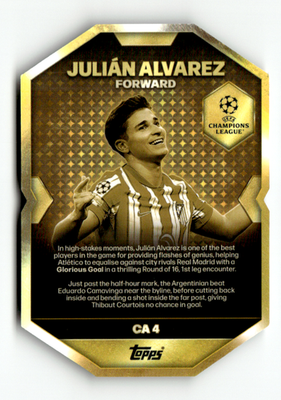 Topps Match Attax CL 2025-26 No. CA 4 Julian Alvarez Glorious Goal