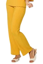 Antthony Women's Pull On Straight Leg Pant Gold