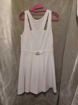 VERSACE COLLECTION White Cutout Runway Medusa Mini Dress Size 46 | eBay