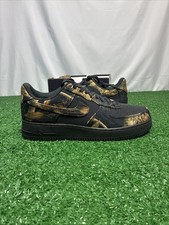 Nike Air Force 1 '07 x Realtree Black Camo Gum Yellow Shoe IH1221-001 Men 13.0
