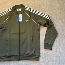 Adidas Originals Women  s Adicolor Classics SST Track Jacket Olive Green L Large