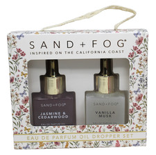 Sand  Fog Jasmine  Cedarwood  Vanilla Musk Eau de Parfum Oil 1 oz Dropper Set