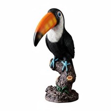Toucan Figurine Garden Feel Toucan Statue Hand-Painted Look for Balcony
