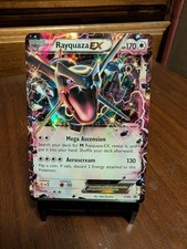 Pokémon TCG Rayquaza EX XY XY69 Holo Black Star Promo Shiny Ultra Rare LP/MP