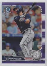 2019 Bowman Chrome Purple Refractor 181/250 Dansby Swanson #14 yf0