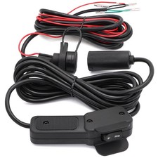 Winch Hand Remote Controller & Control Socket Assembly, 10ft Cable, Black, 12V D