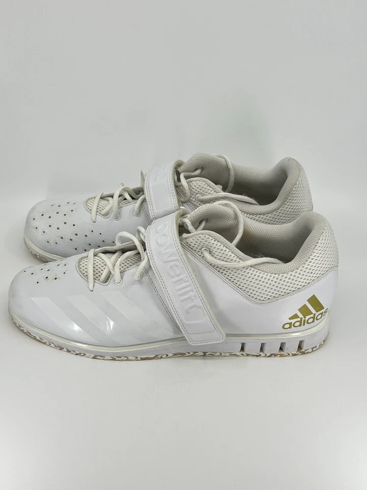 Adidas Powerlift 3.1 Zapatos de Levantamiento de Pesas Entrenamiento Cruzado Blanco AC7467 Hombres’s 12.5 Foto 2 de 4