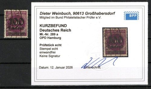 Dr-Infla Opd Hamburg 289a Color Stamped BPP (DA8134
