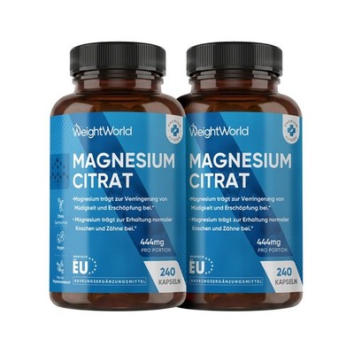 WeightWorld Magnesium Citrate   240 Capsules