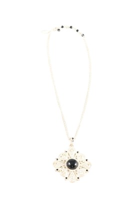 WHITE HOUSE BLACK MARKET Halskette Damen Kette goldfarben-schwarz Elegant