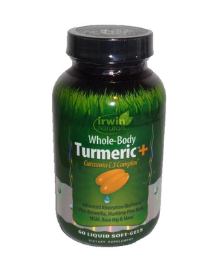 Irwin Naturals Whole-Body Turmeric+ Curcumin C3 Complex 60 Ct Exp 09/26