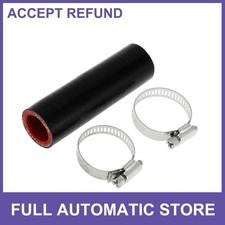 1set 22mm 0.87 Id 100mm 3.94 Length 0 Black Red Car Silicone Hose Universal