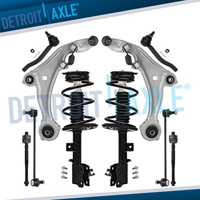 10pc Front Struts Control Arms Tie Rods Sway Bars for 2009-2014 Nissan Murano