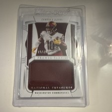 CURTIS SAMUEL 2022 Panini National Treasures Framed Fabric /49 COMMANDERS