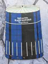 VINTAGE HARVESTORE SYSTEM PORCELAIN SIGN FARM EQUIPMENT  12"×8"