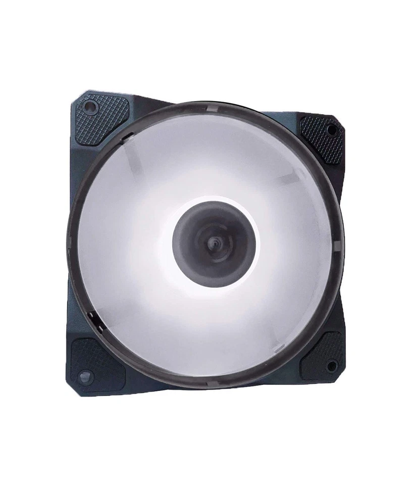 120mm White LED Ultra Silent Case Fan 5 Pack Anti-Vibration Pads gaming - Image 2 of 4