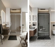 Bathroom Sliding Door Shower Enclosure Screen Walk In 6mm Glass Door Cubicle