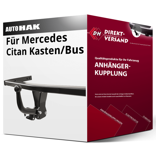 für Mercedes Citan Kasten/Bus Typ W420 (Auto Hak) AnhäNgerkupplung Starr Neu-image