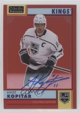 2023 O-Pee-Chee Platinum 2022-23 Update Retro Red Rainbow Anze Kopitar Auto 0c3