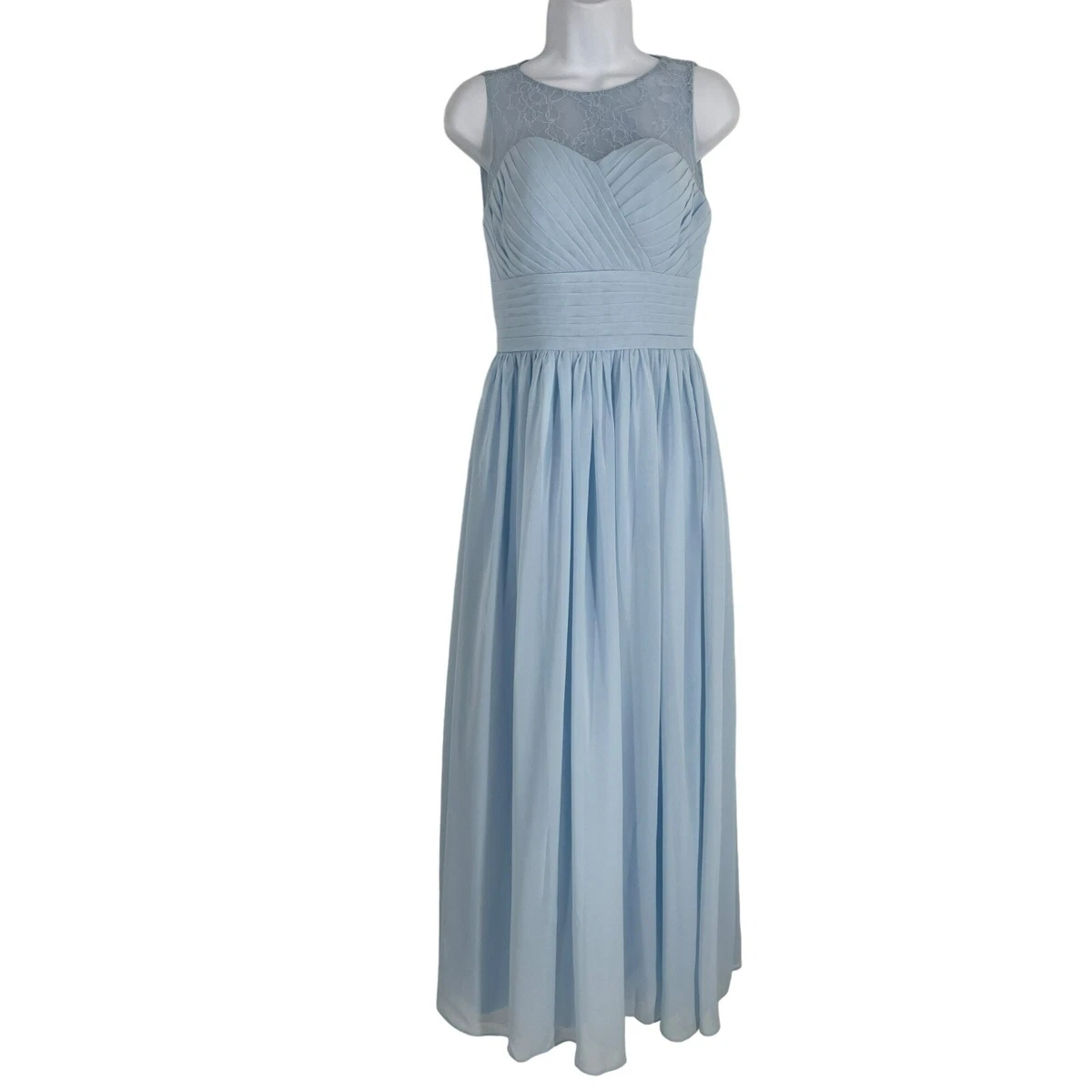 ebay blue bridesmaid dresses halter cut out midi dress Halter Cut-Out Sheath Satin Midi Bridesmaid Dress in Sky Blue, Sky Blue / 14