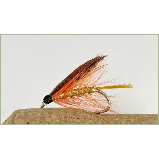 3 Mosche Secche Oliva Alata Blu Per Trota E Salmone - Taglie 10, 12, 14 - Predator Flies - Foto 3