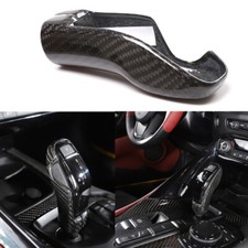 Real Carbon Fiber Gear Shift Knob Cover Trim Kit Fit For Toyota Supra 2019-2022