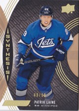 18-19 Upper Deck Engrained Patrik Laine /50 Synthesis GRIP Parallel Jets 2018