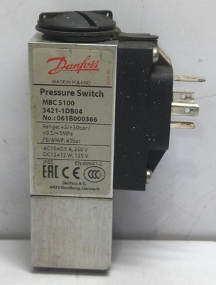 Danfoss MBC5100 Druckschalter 3421-1DB04 Bereich +0.5/+3 Mpa