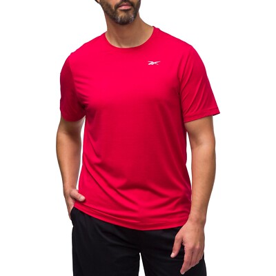 Reebok Men's Short Sleeve Speedwick Tech Style Active Tee Size S Vector Red