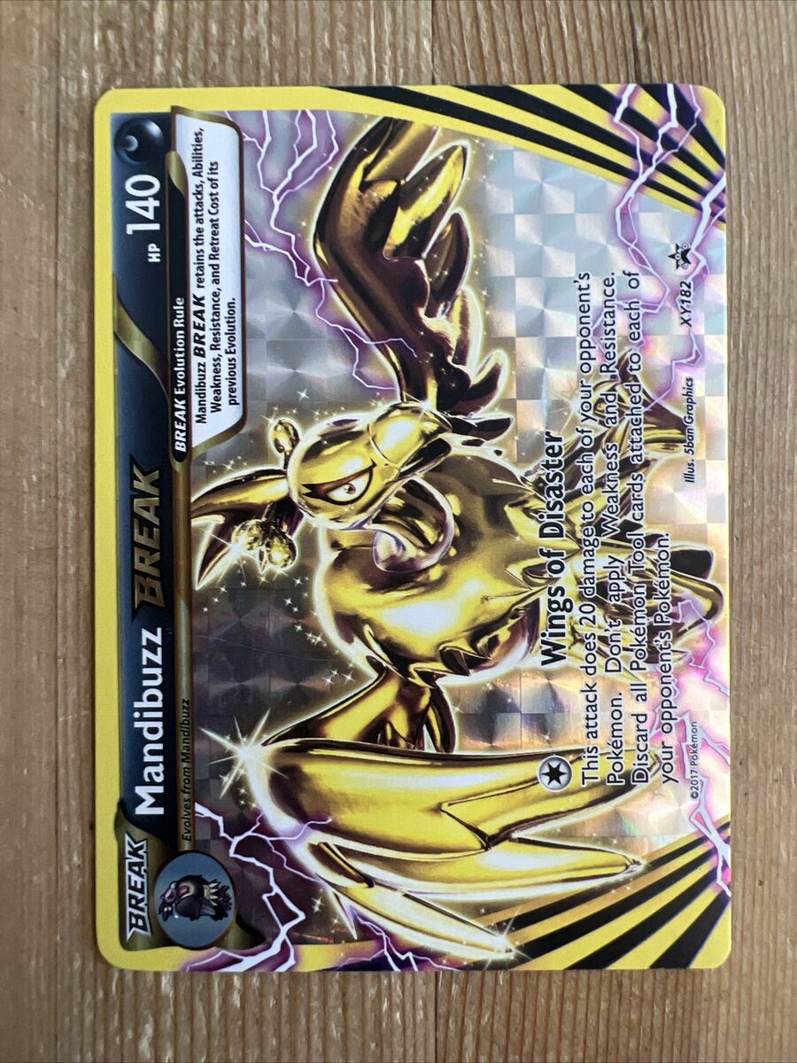 Mandibuzz BREAK - XY182 - Pokemon Promo XY Ultra Rare Card Mandibuzz BREAK - XY182 - Pokemon Promo XY Ultra Rare Card