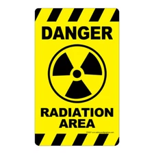 Danger Radiation Area Sticker - OSHA Safety vinyl decal sign warning FE057