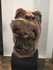 Vintage Halloween/Costume Snarling Ogre/Monster/Abomination Latex Mask