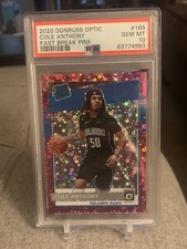 2020 Panini Fast Break Optic Cole Anthony ROOKIE RC /20 #165 Fast Break Pink