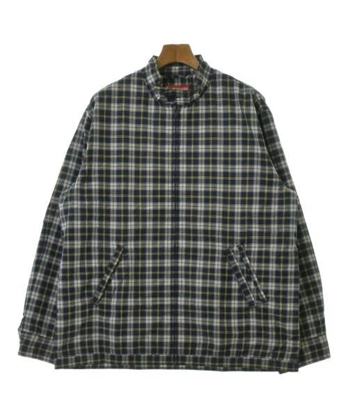 Vestes blouson Supreme (autre) bleu marine x blanc x jaune (motif à carreaux) 2200544111011