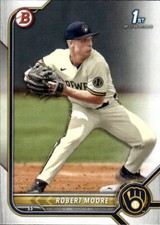2022 Bowman Draft Robert Moore #BD-131 Milwaukee Brewers 13J