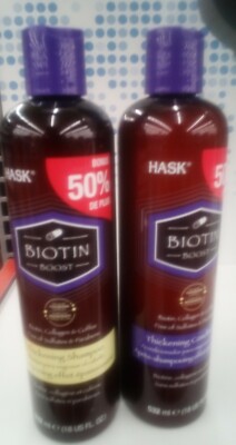 Hask Biotin Boost Thickening Shampoo 18 oz and Conditioner 18 oz. WORLDWIDE S&H!
