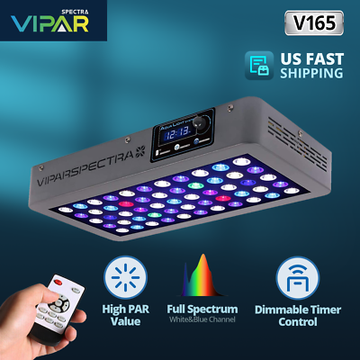 VIPARSPECTRA Timer Control 165W LED Aquarium Light Full Spectrum