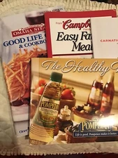 LOT OF 4 Small Cookbooks Omaha Steaks Campbell’s Carnation Milk Pompeian