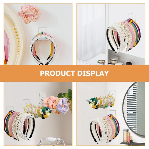 3Pcs womens necklaces acrylic wall headband holder wall Hair Tie Holder - Picture 5 of 12