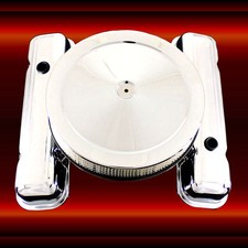 Chrome Matching Valve Covers And Air Cleaner Set For Pontiac Engines 326 To 455
