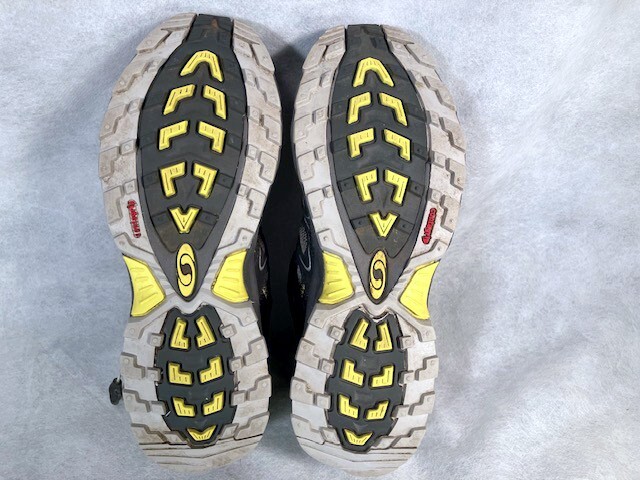 SALOMON Stivaletto Donna XA Comp 4 Trail HIKING Running TAGLIA 6 5 Grigio Giallo XS