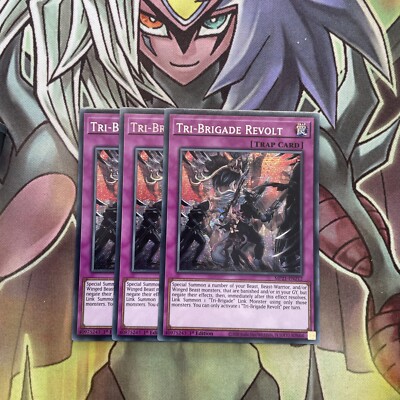 MP21-DE212 x3 Tri-Brigade Revolte Secret Rare Top Zustand Yugioh