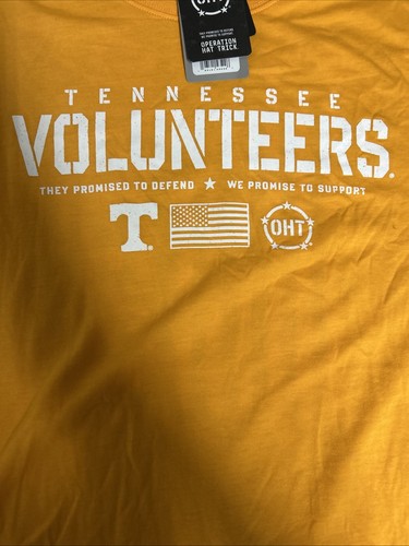 NWT Men’s Colosseum Tennessee Volunteers Military Appreciate Tshirt XXL 2X Orang - Picture 2 of 7