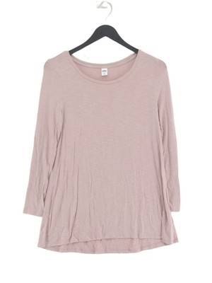 Old Navy Damen Top XS Creme Viskose mit Elasthan, Elasthan, Viskose Basic