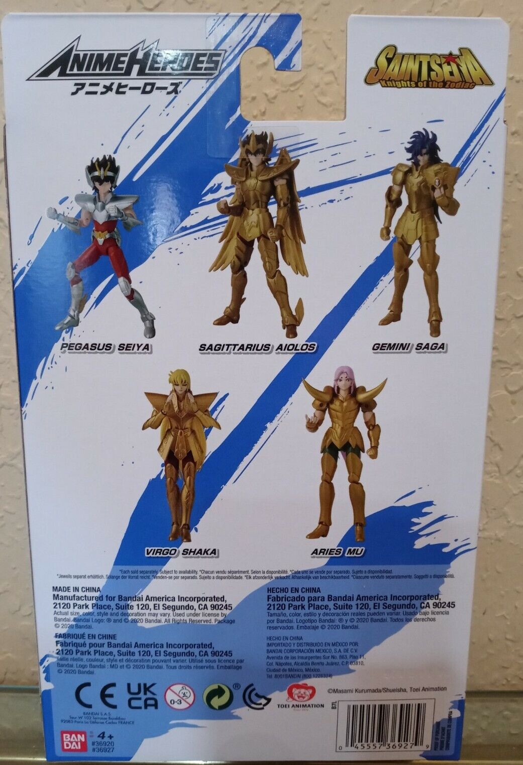 Saint Seiya: Knights of the Zodiac (Aries Mu) Anime Heroes Action Figure,  BANDAI for Sale in Mccoole, MD - OfferUp